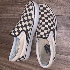 Black and white checkered vans